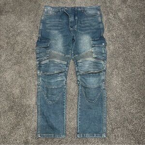 Winx Wheels Cargo Armored Padded Biker Jeans Mens Size (EU XL) 36-37x30